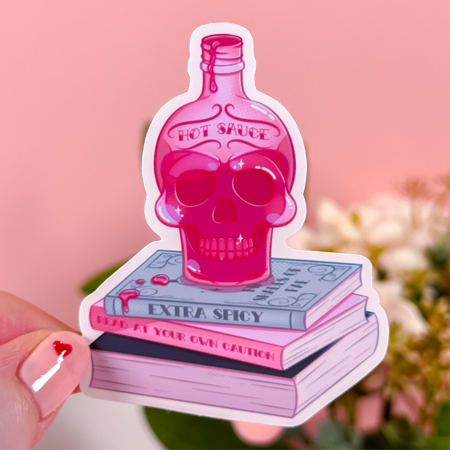 Hot Sauce Extra Spicy Vinyl Sticker