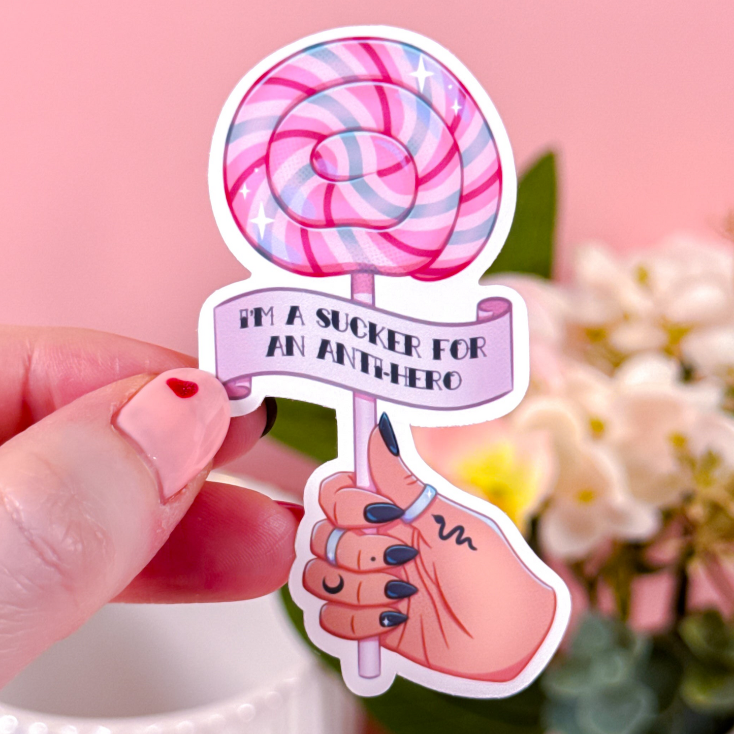 Sucker for an Anti-Hero Vinyl Sticker