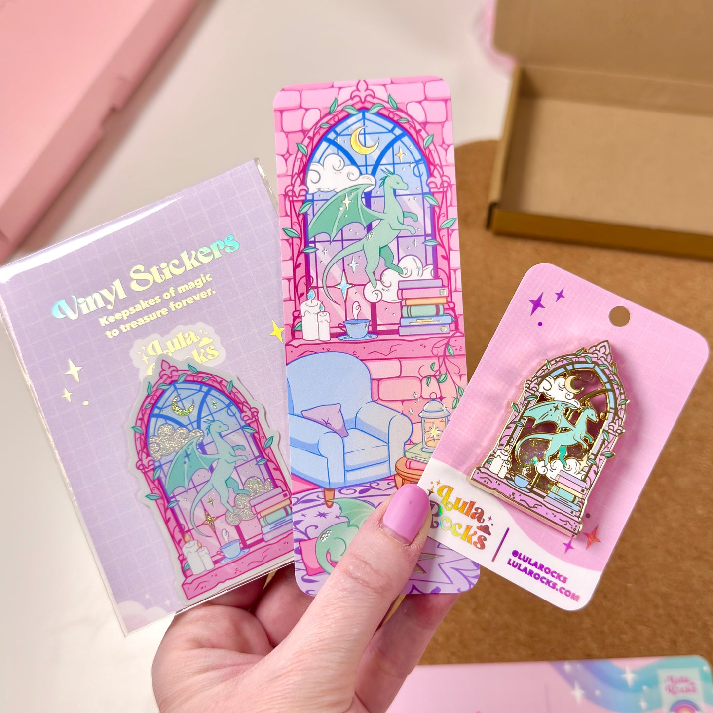 Library Window Holographic Foiled Bookmark – Limited Edition - Fantasy Bookish Bookmark