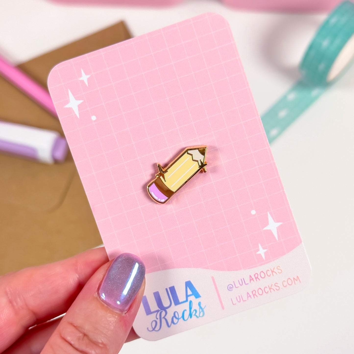 Pencil Mini Enamel Pin