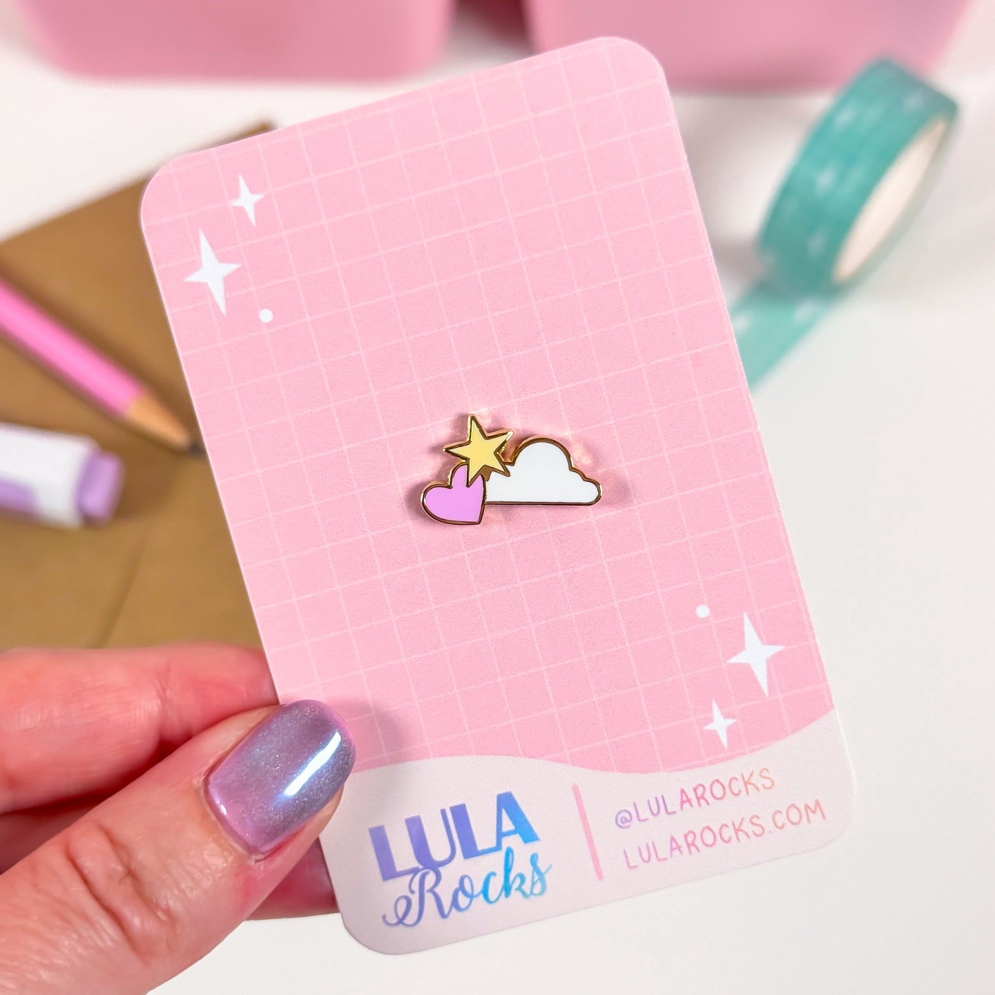 Cloudburst Mini Enamel Pin
