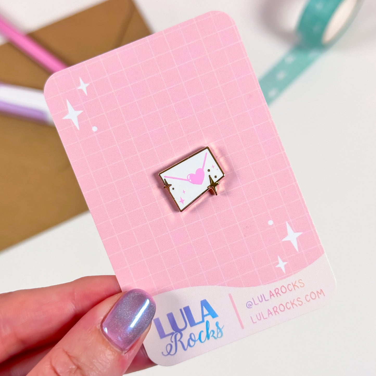 Envelope Mini Enamel Pin