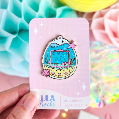 Digital Aquarium Enamel Pin