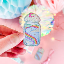 Load image into Gallery viewer, Imagination Glitter Vinyl Sticker