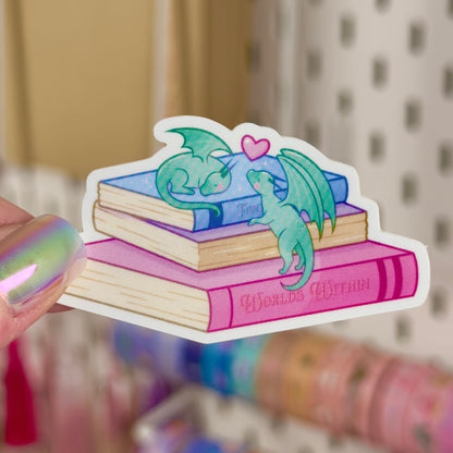 SUPER SECONDS | Sleepy Dragons Holographic Vinyl Sticker V2