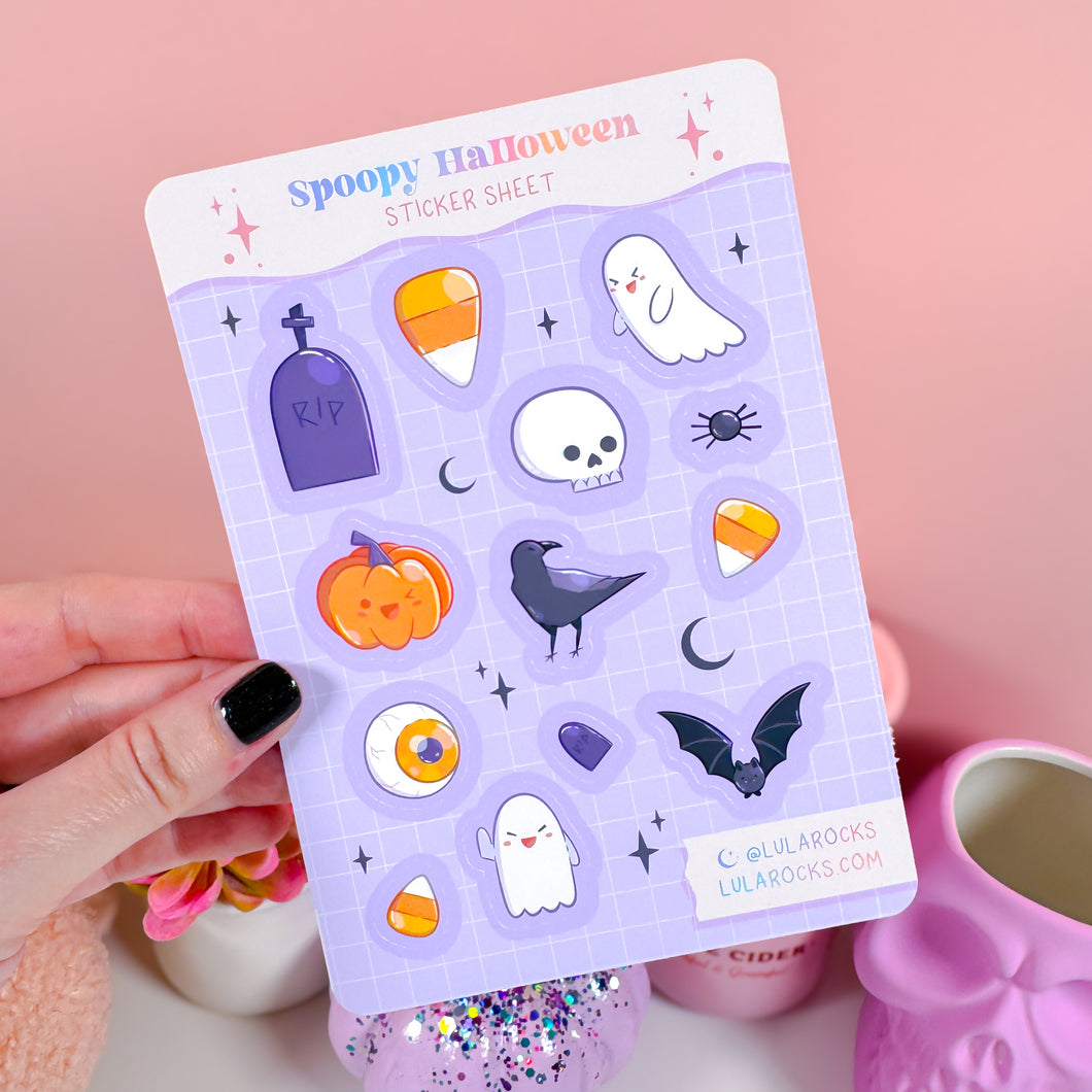 Spoopy Halloween Planner Sticker Sheet