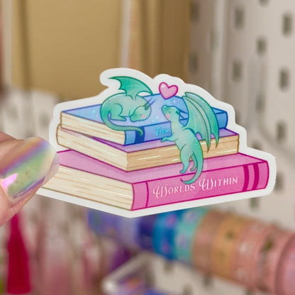 SUPER SECONDS | Sleepy Dragons Holographic Vinyl Sticker V2