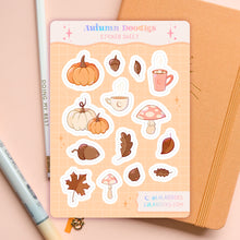 Load image into Gallery viewer, Autumn Planner Sticker Sheet