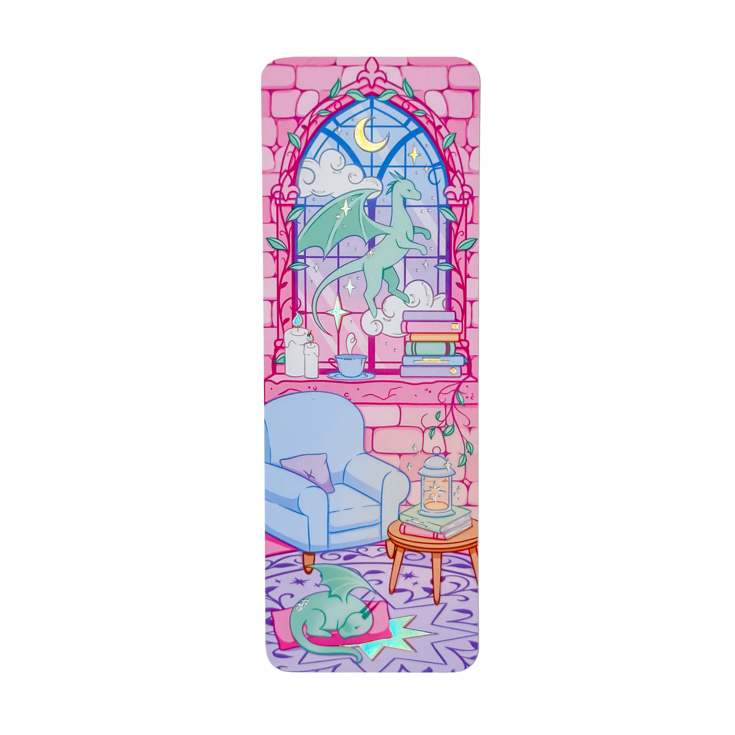 B GRADE | Library Window Holographic Foiled Bookmark – Limited Edition