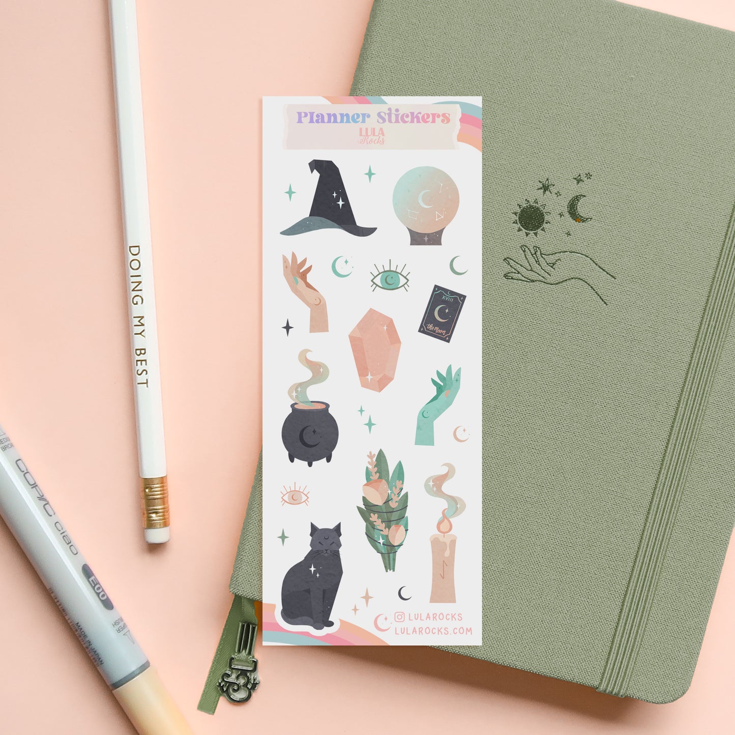 Clairvoyant Witch Planner Sticker Sheet