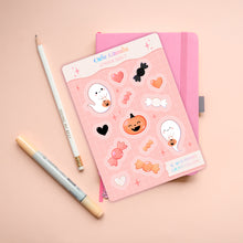 Load image into Gallery viewer, Cute Ghosts Planner Sticker Sheet