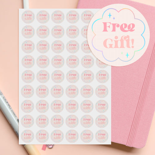 Free Gift Small Business Sticker Sheet
