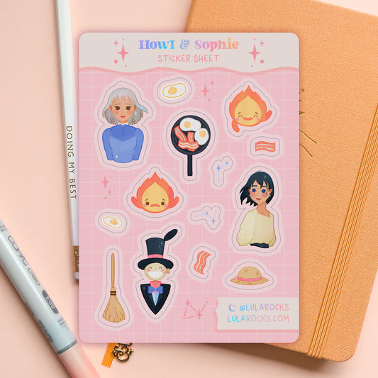 Howl & Sophie Planner Sticker Sheet