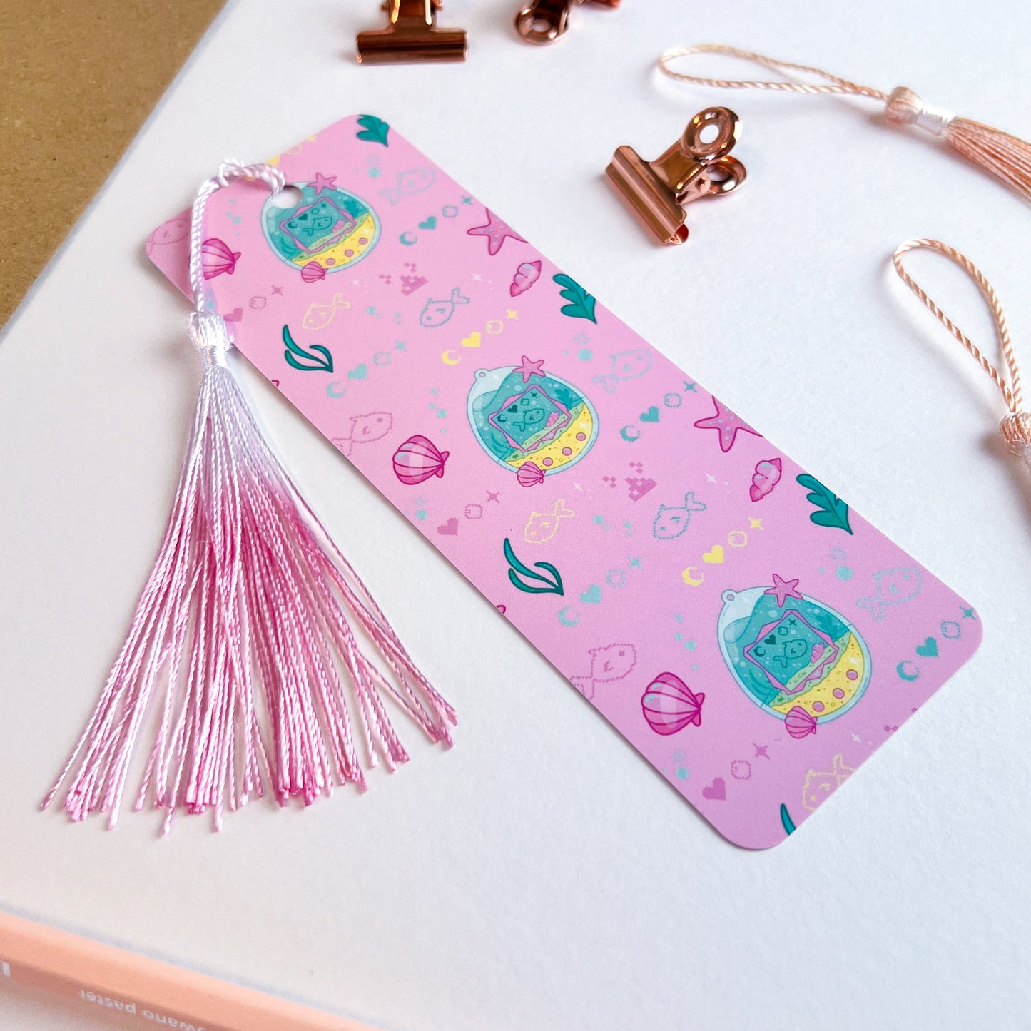 Digital Aquarium Tassel Bookmark