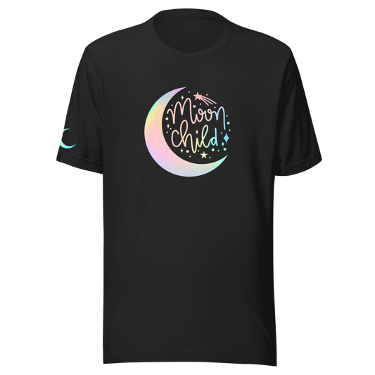 Moon Child Holographic Vinyl T-Shirt