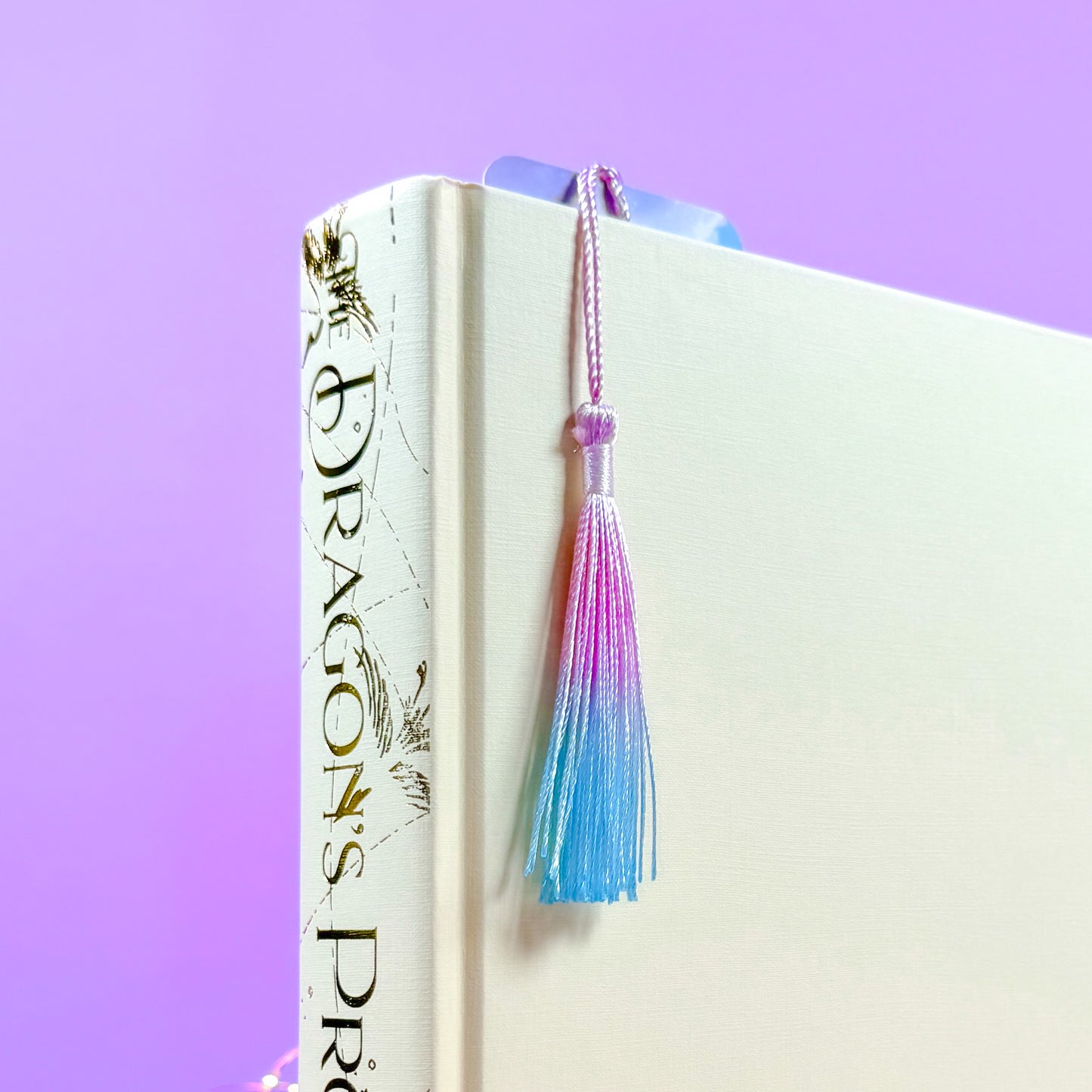 Pastel Moon Phase Tassel Bookmark