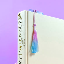 Load image into Gallery viewer, Pastel Moon Phase Tassel Bookmark