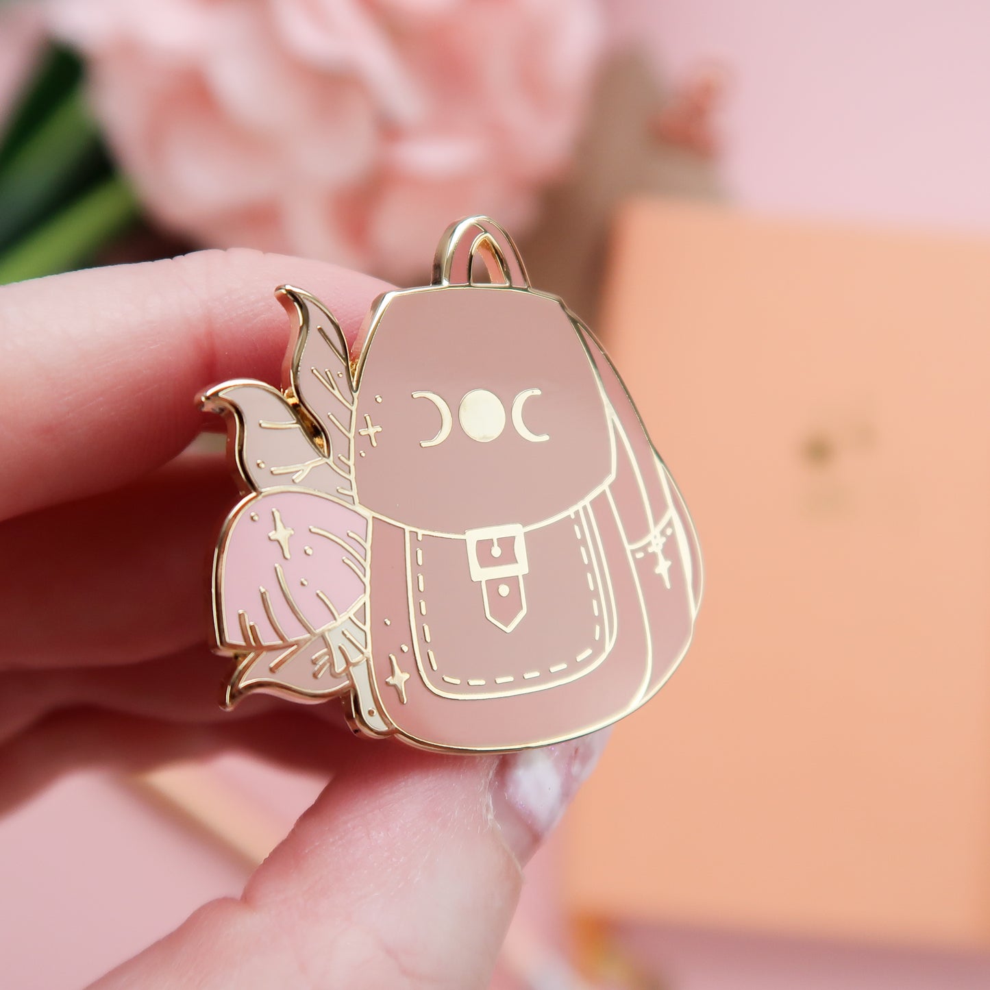 Witch's Backpack Enamel Pin