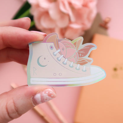 Hi Top Sneaker Holographic Sticker