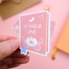 Load image into Gallery viewer, So This Is Love Book Holographic Sticker