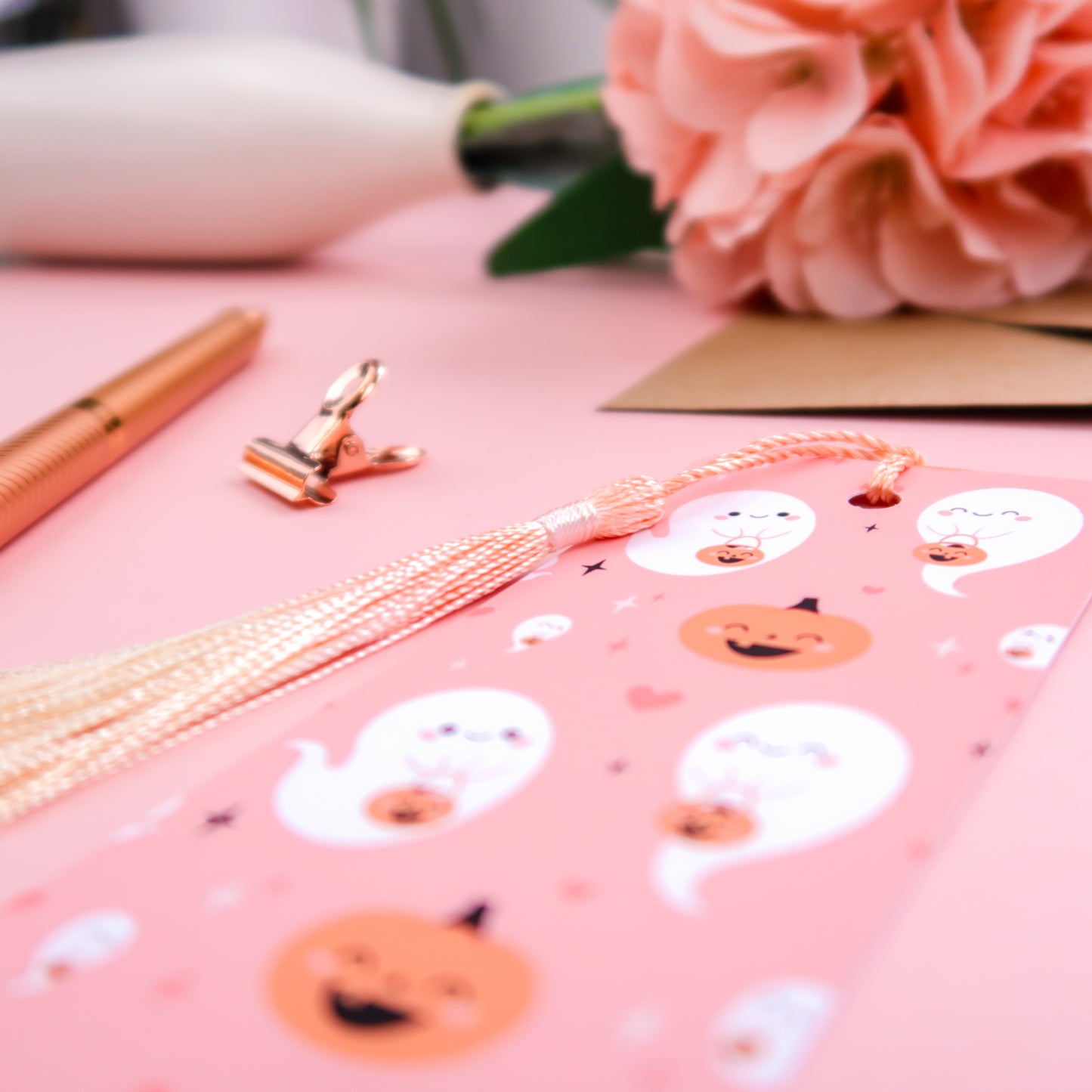 Cute Ghosts Tassel Bookmark