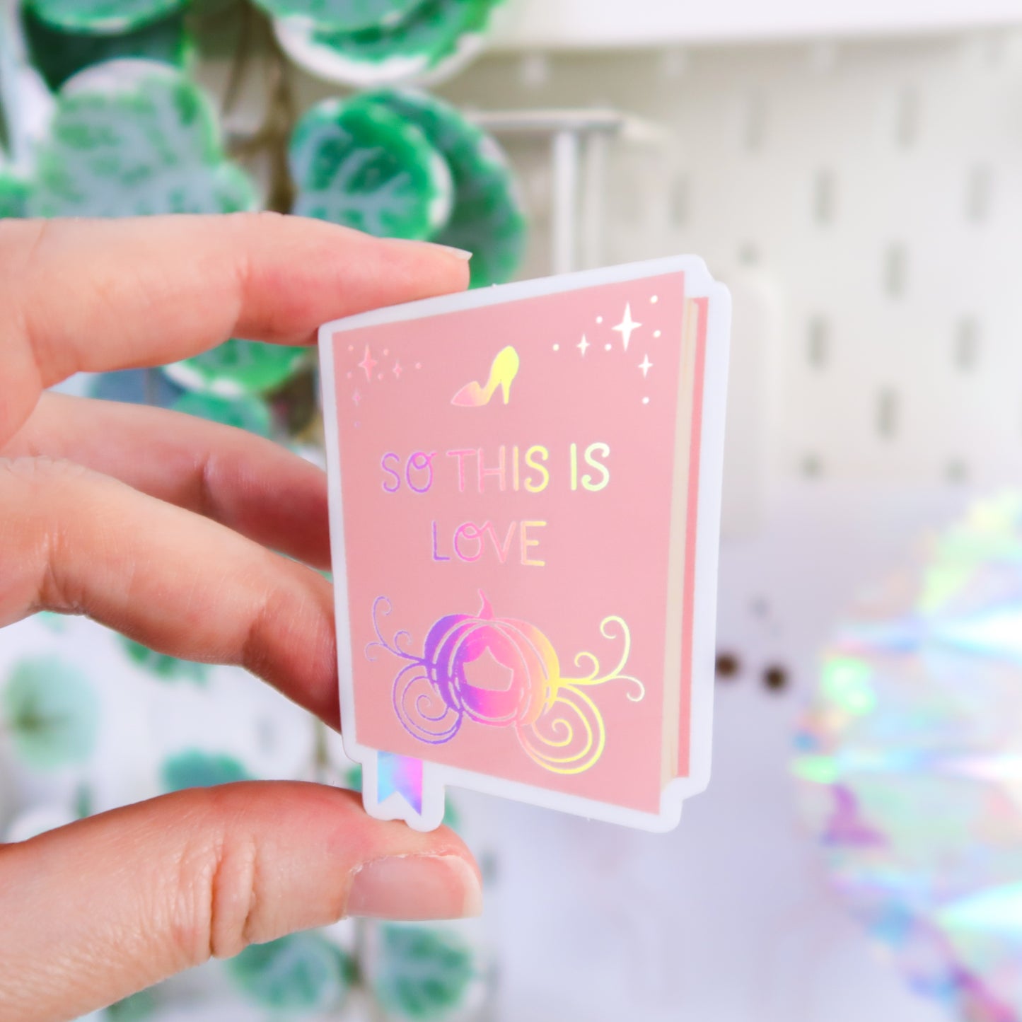 So This Is Love Book Holographic Sticker