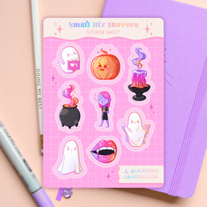 Small Biz Horrors Planner Sticker Sheet