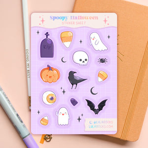 Spoopy Halloween Planner Sticker Sheet