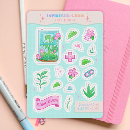 Terrarium Game Planner Sticker Sheet