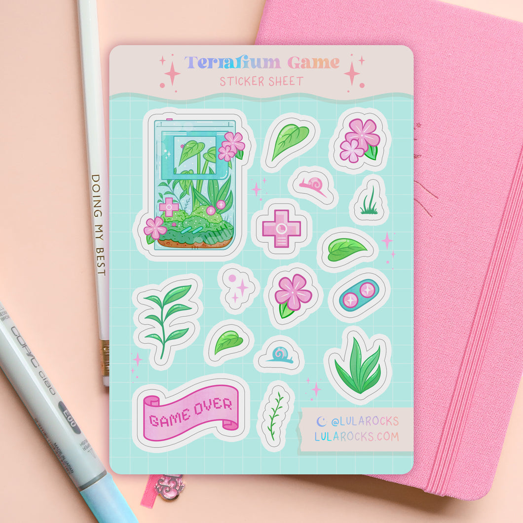 Terrarium Game Planner Sticker Sheet