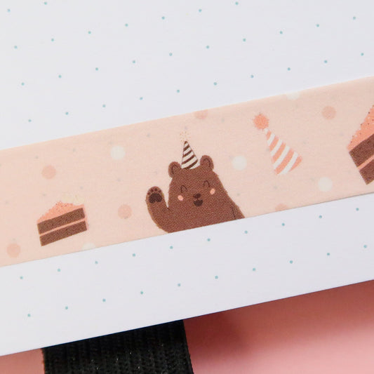 Birthday Bear Washi Tape