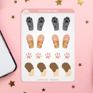 Cat Paws Planner Sticker Sheet