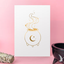 Load image into Gallery viewer, Cauldron Foil Art Print