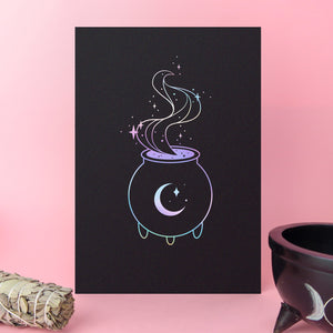 Cauldron Foil Art Print