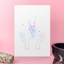 Load image into Gallery viewer, Herb Witch Foil Art Print