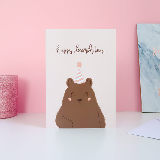 Happy Bearthday Greeting Card