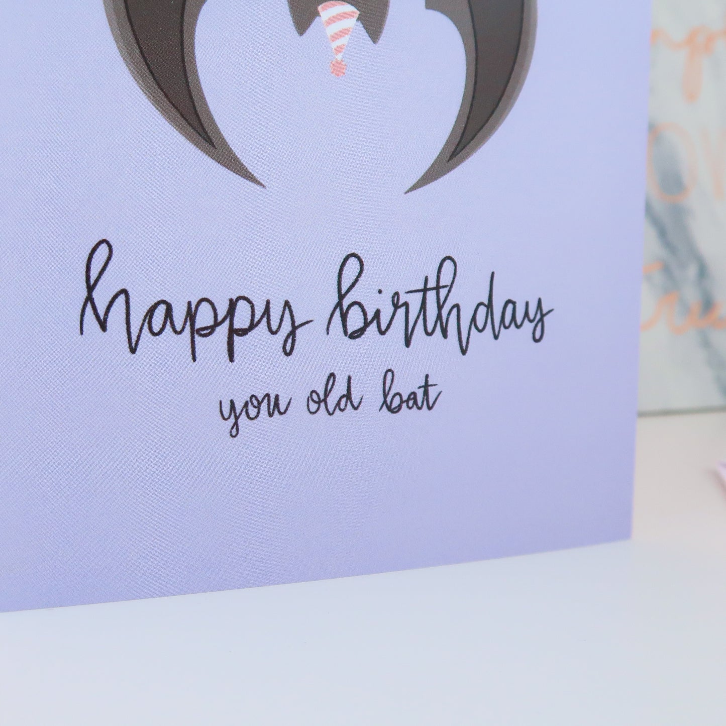 Happy Birthday Old Bat Greeting Card