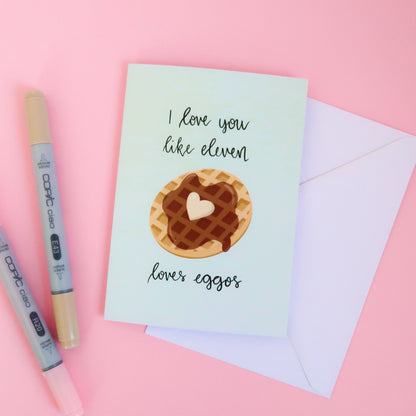 Mint Eggo Greeting Card