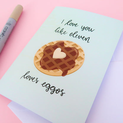 Mint Eggo Greeting Card