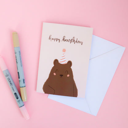 Happy Bearthday Greeting Card