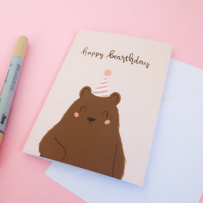 Happy Bearthday Greeting Card