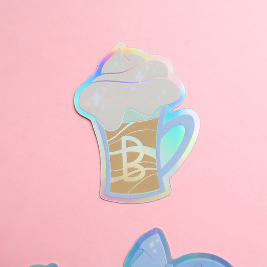 Butterbeer Wizarding Treats Holographic Stickers