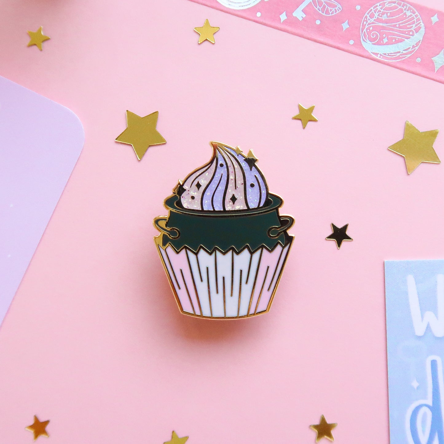 Cauldron Cake Enamel Pin