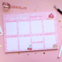 Load image into Gallery viewer, Fruity A4 Weekly Desk Planner - Dotted