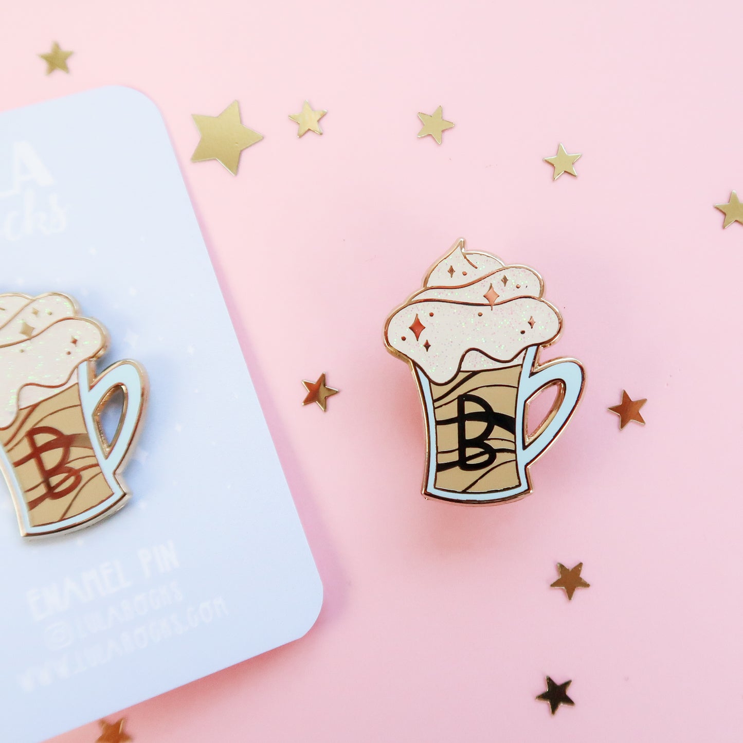 Butterbeer Enamel Pin