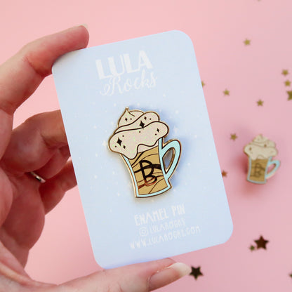 Butterbeer Enamel Pin