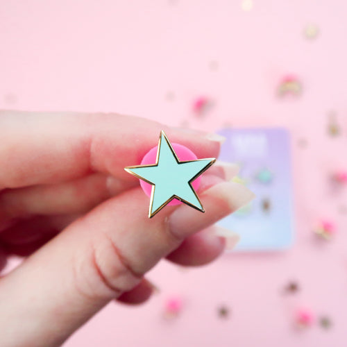 Blue Star Mini Enamel Pin
