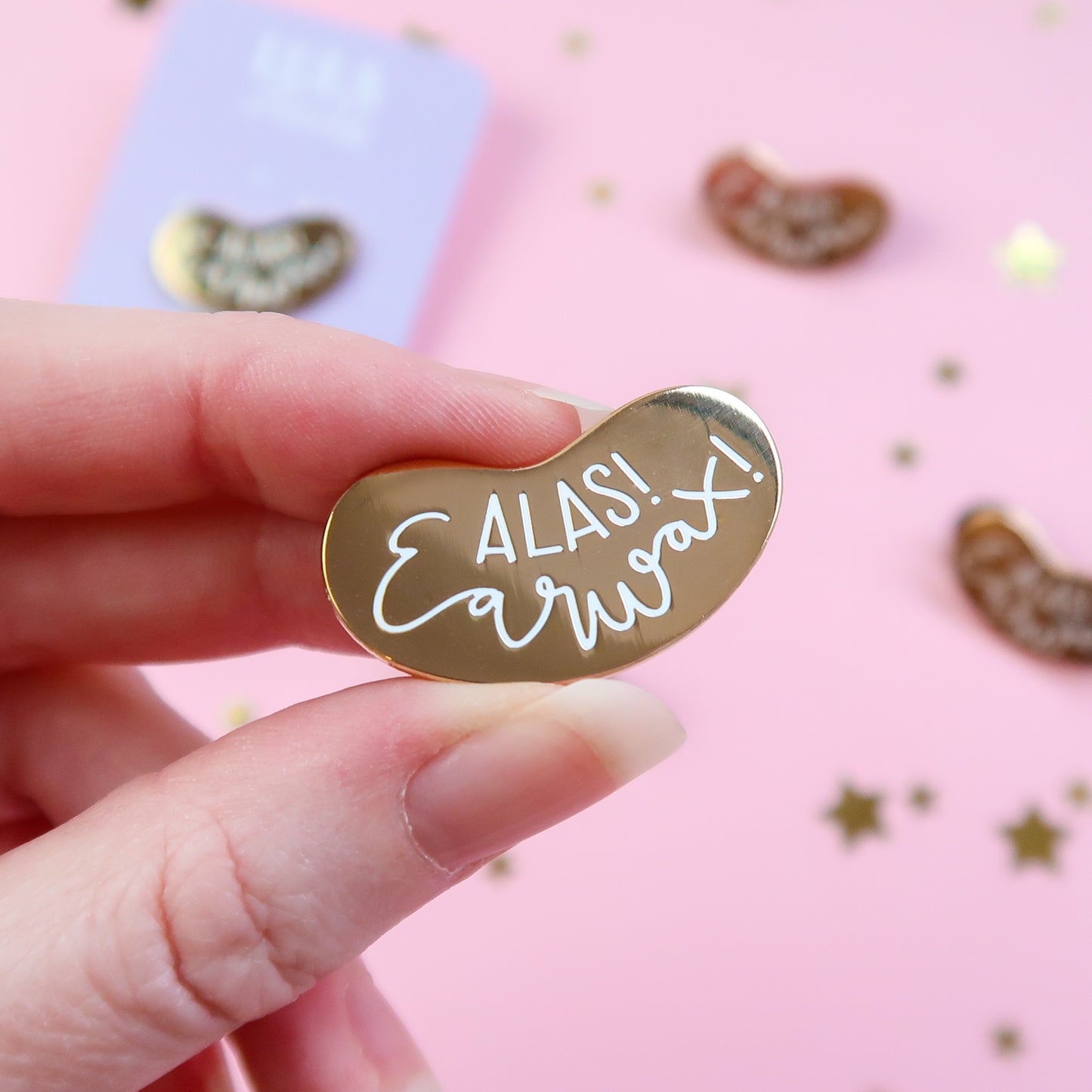 Alas Earwax Enamel Pin