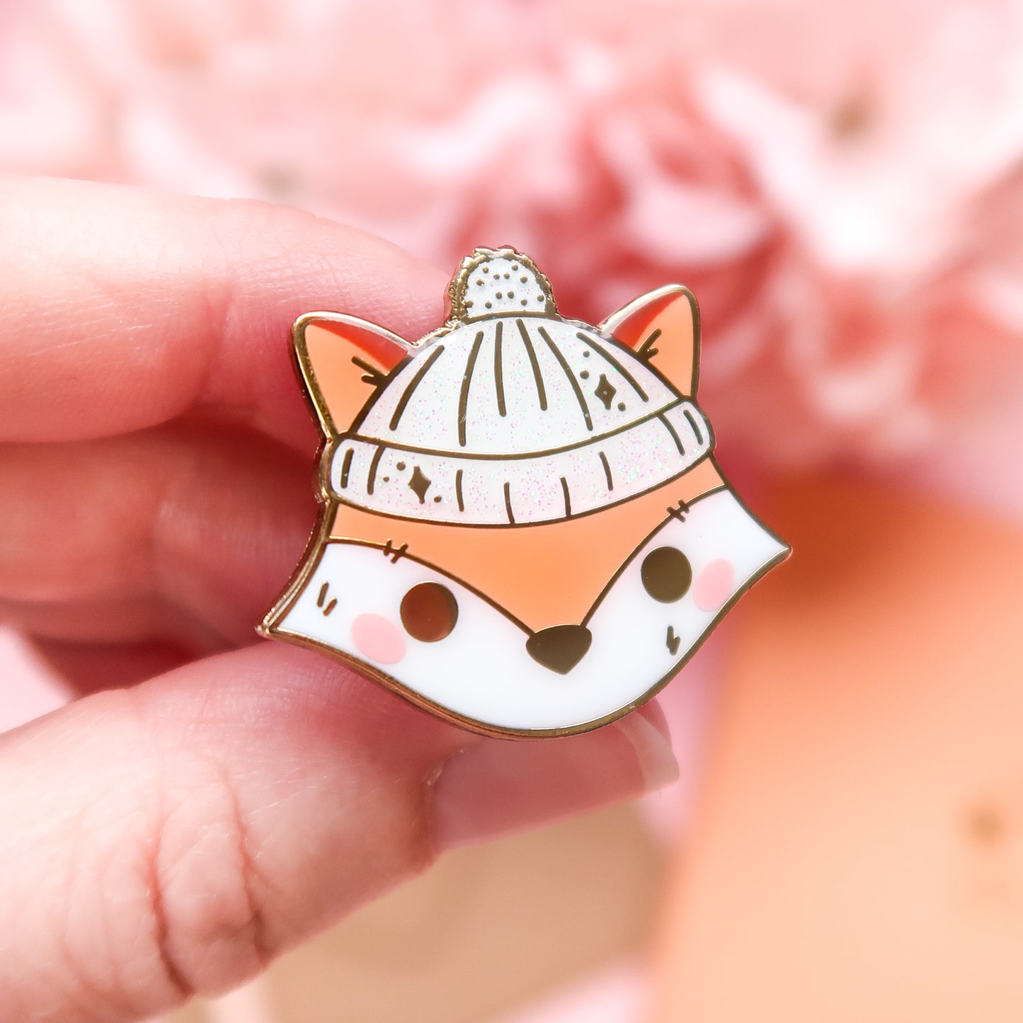 Autumn Fox Enamel Pin