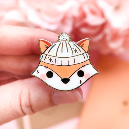 Autumn Fox Enamel Pin